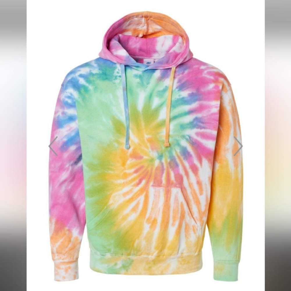 Large colortone brand eternity tie dye hoodie brand new with tags